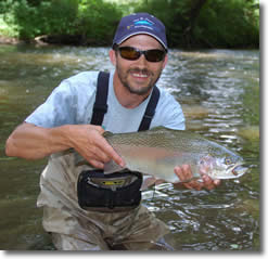 Fly casting for trout